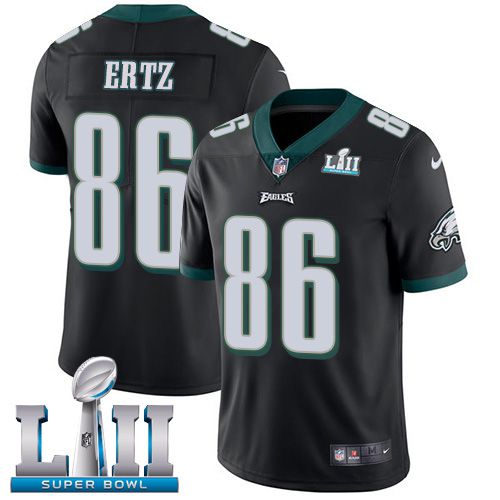 Men Philadelphia Eagles #86 Ertz Black Limited 2018 Super Bowl NFL Jerseys